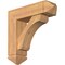 Ekena Millwork Legacy Arts and Crafts Smooth Bracket w/ Offset Brace, Western Red Cedar, 7 1/2"W x 26"D x 26"H BKT0806X26X26LEC03SWR - alternate 1